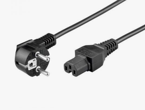 CERRXIAN C14 auf C13 Euro Y Splitter Stromkabel, IEC 14 Stecker auf IEC 13 Buchse und EURO CEE7/16 Buchse, Verlängerungskabel für Computer, Monitor
