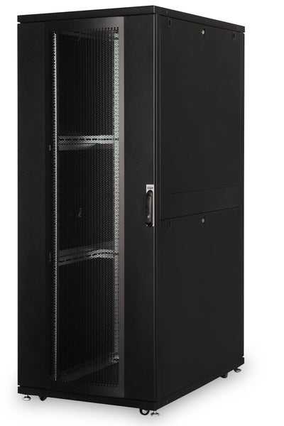 42U server cabinet with perforated doors 800x1200x2050mm (WxDxH) black
