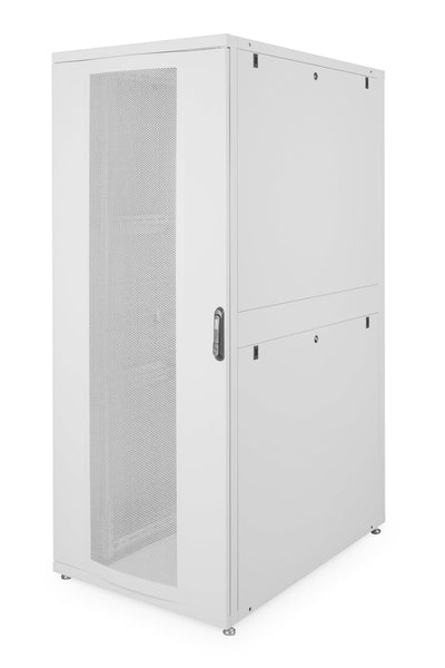 42U server cabinet with perforated doors 800x1200x2050mm (WxDxH) light gray