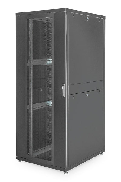 42U server cabinet with perforated doors 800x1000x2050mm (WxDxH) black