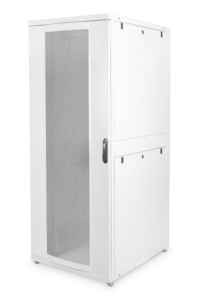 42U server cabinet with perforated doors 800x1000x2050mm (WxDxH) light gray