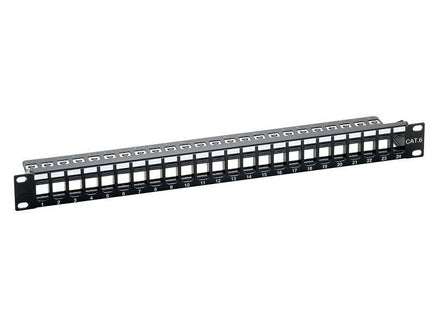 keystone-patchpanel-24-poorts-snap-in-ral9005