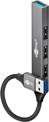 Slim 4-Port USB Hub – USB-A to 4x USB-A (5 Gbps)