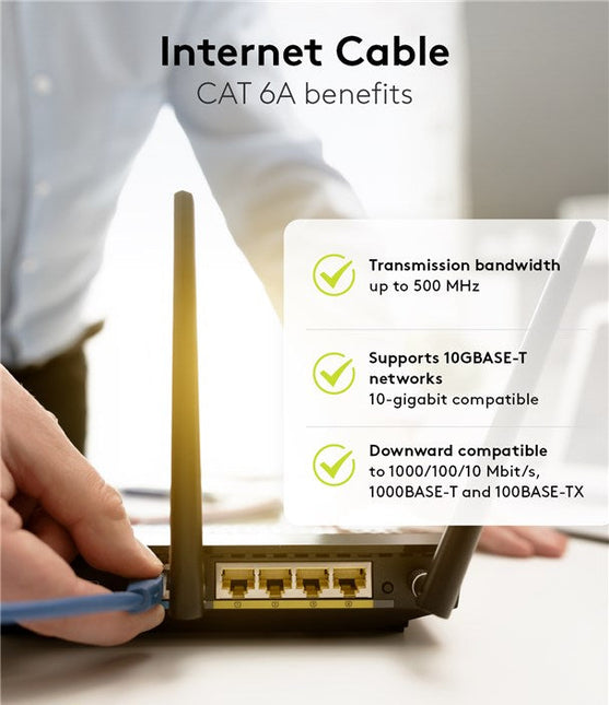 Cat6a S/FTP LSZH 1M Violet