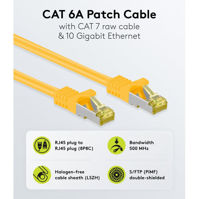 Cat7 0.5M S/FTP Yellow