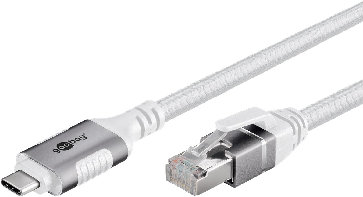 USB-C™ 3.1 to RJ45 Ethernet cable 1M white