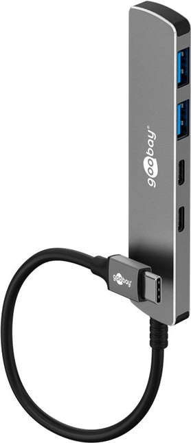 Slim 4-Poorts USB-Hub, USB-C™ naar USB-C™/USB-A, 5 Gbit/s