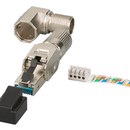 CAT6A Toolless RJ45 Connector 360° - STP voor soepele en stugge kabel