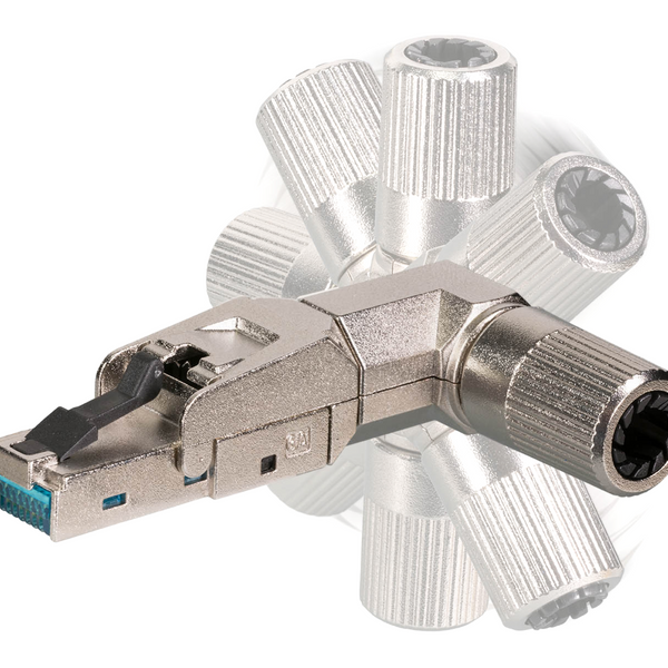 CAT6A Toolless RJ45 Connector 360° - STP for flexible and rigid cables