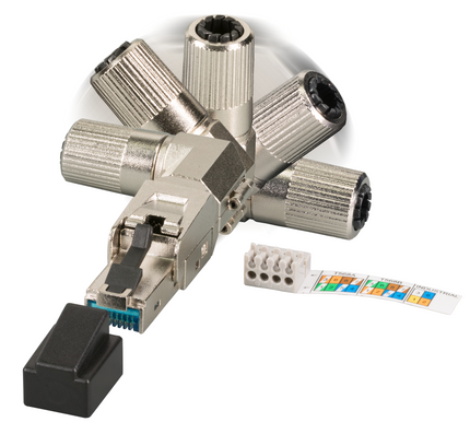 CAT6A Toolless RJ45 Connector 360° - STP voor soepele en stugge kabel