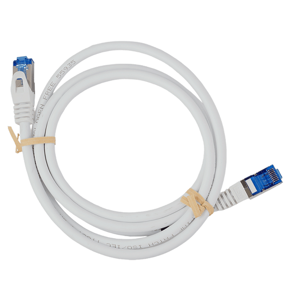 Cat6a S/FTP CCA LSZH white 0.5 meters