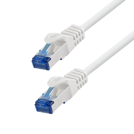 Cat6a S/FTP CCA LSZH white 0.5 meters