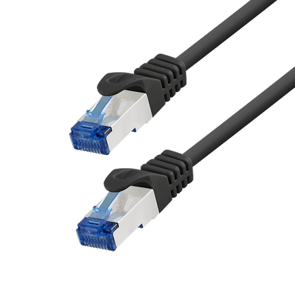 Cat6a S/FTP CCA LSZH zwart 2 meter