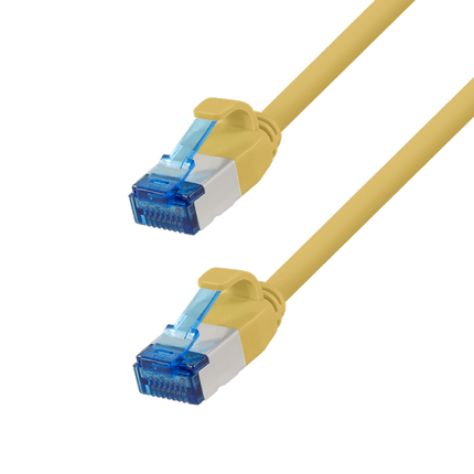 Ultra slim Patchkabel S/FTP Cat 6A geel 3 M