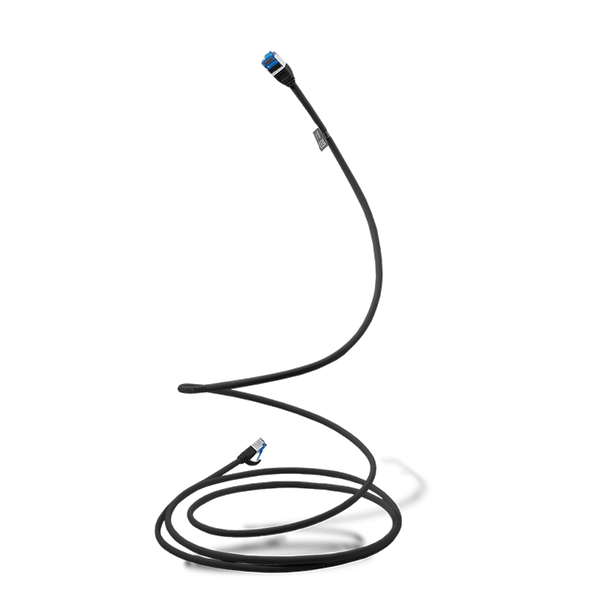 Ultra slim Patchkabel S/FTP Cat 6A black  5 M