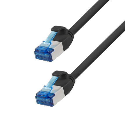 Ultra slim Patchkabel S/FTP Cat 6A black  5 M