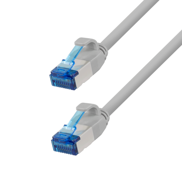 Ultra slim Patchkabel S/FTP Cat 6A grijs 15 M