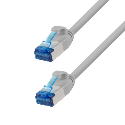 Ultra slim Patchkabel S/FTP Cat 6A grijs 15 M