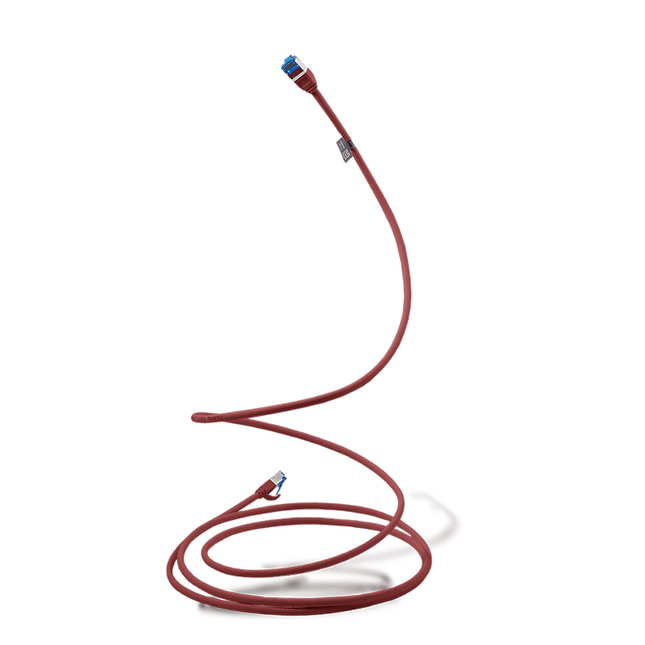 Ultra slim Patchkabel S/FTP Cat 6A red 5 M