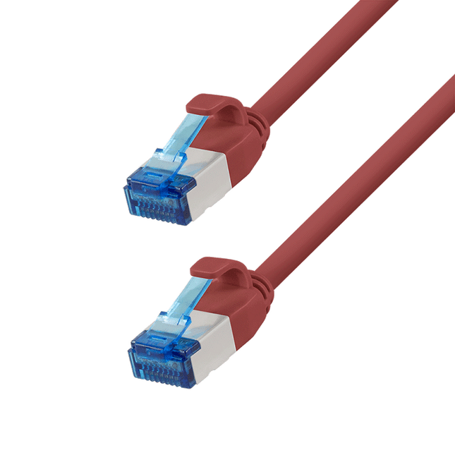 Ultra slim Patchkabel S/FTP Cat 6A red 5 M