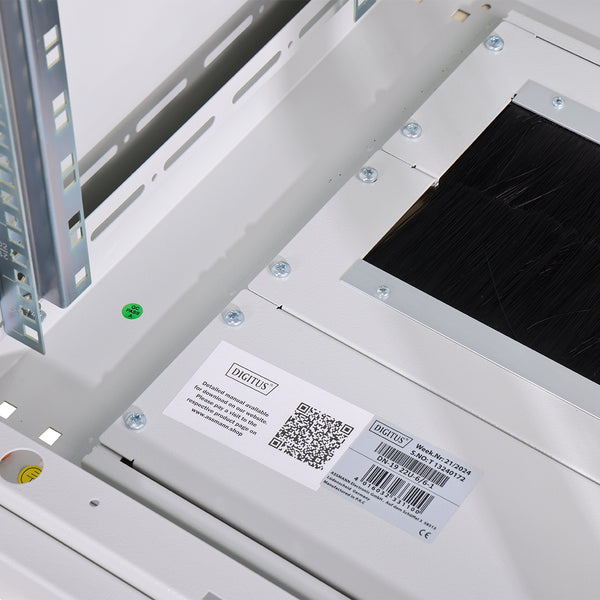 22U Patchkast 600x600x1164 mm (BxDxH) lichtgrijs