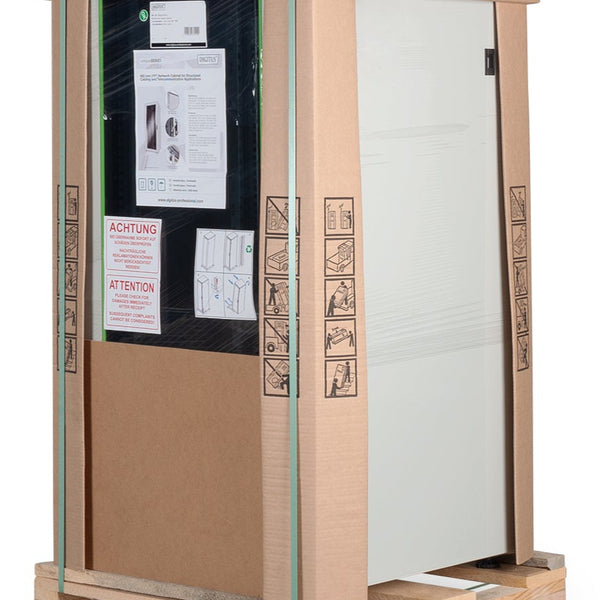 22U Patchkast 600x600x1164 mm (BxDxH) lichtgrijs