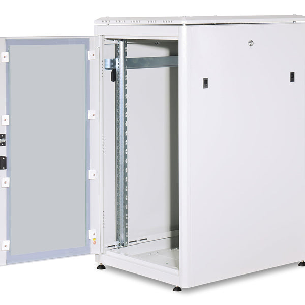 22U Patchkast 600x800x1164 mm (BxDxH) lichtgrijs