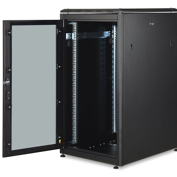 22U Patchkast 600x800x1164 mm (BxDxH) zwart