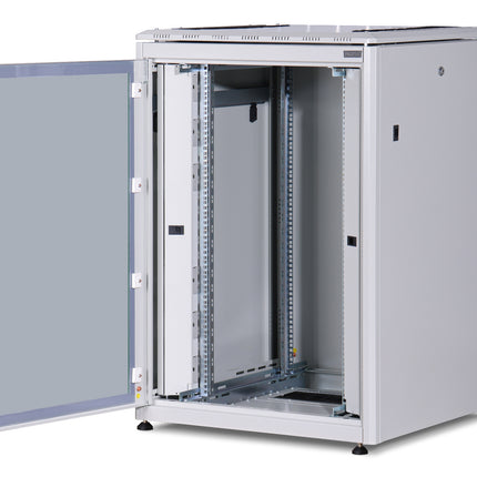 22U Patch Cabinet 800x800x1164 mm (WxDxH) light gray