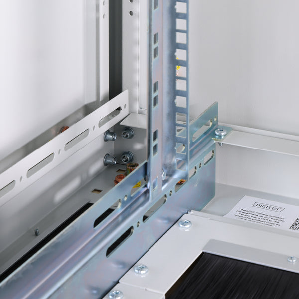 22U Patchkast 800x800x1164 mm (BxDxH) lichtgrijs