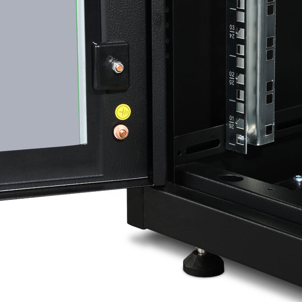 26U Patchkast 600x600x1342 mm (BxDxH) zwart