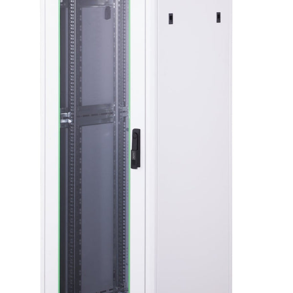 32U Patchkast 600x600x1609 mm (BxDxH) lichtgrijs
