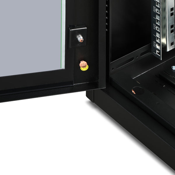 32U Patchkast 600x600x1609 mm (BxDxH) zwart