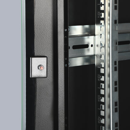 36U Patchkast 600x600x1787 mm (BxDxH) zwart