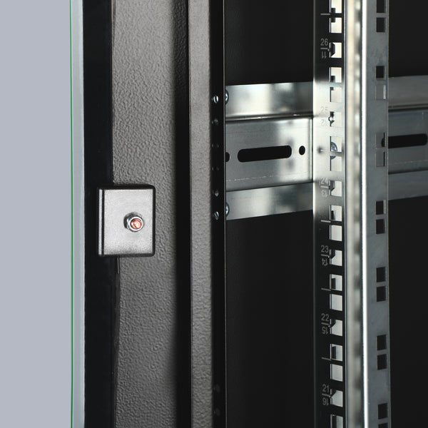 36U Patchkast 600x600x1787 mm (BxDxH) zwart