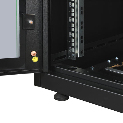 36U Patchkast 600x600x1787 mm (BxDxH) zwart