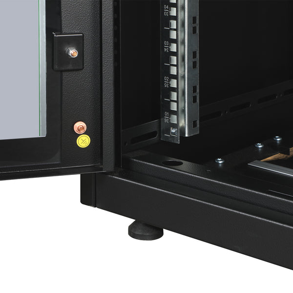 36U Patchkast 600x600x1787 mm (BxDxH) zwart