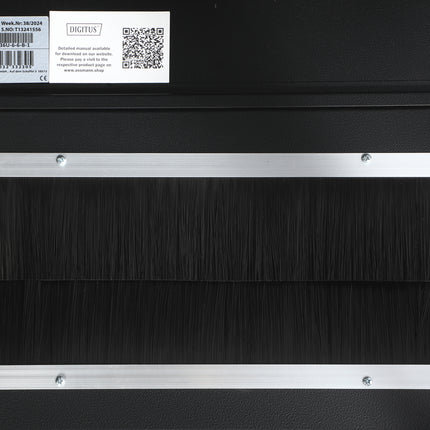 36U Patchkast 600x600x1787 mm (BxDxH) zwart