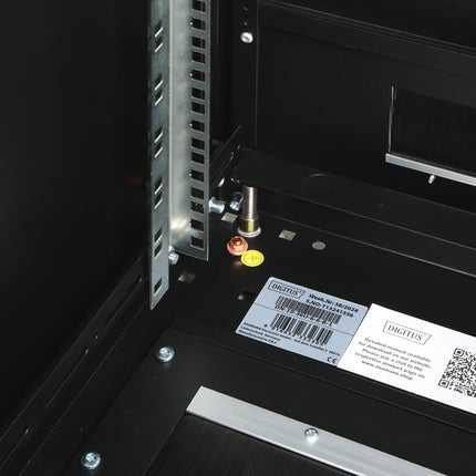 36U Patchkast 600x600x1787 mm (BxDxH) zwart