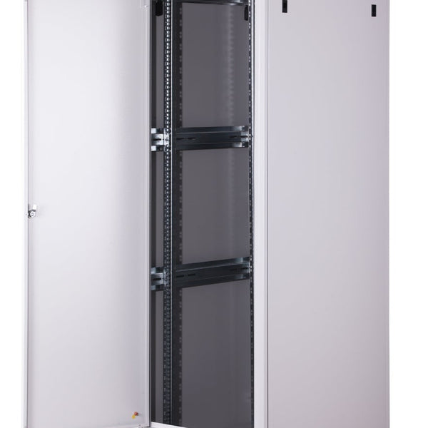 42U Patchkast 600x800x2053 mm (BxDxH) lichtgrijs