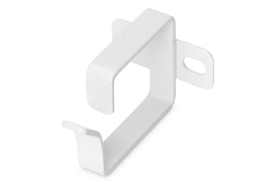 1U cable management bracket 44x60 mm light gray 10 pieces