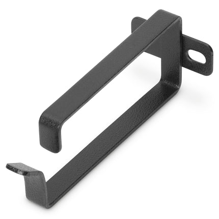 2U cable management bracket 44x100 mm black 10 pieces