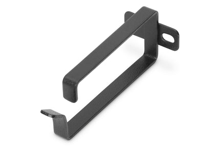 2U cable management bracket 44x100 mm black 10 pieces