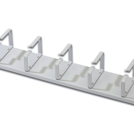 2U metal routing panel 5-way light gray