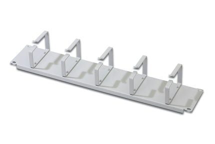 2U metal routing panel 5-way light gray