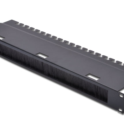 19 inch cable entry panel with brush 1U black