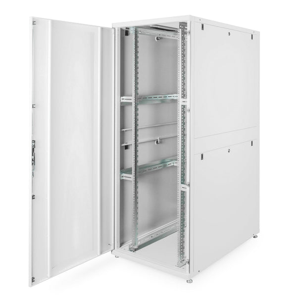 42U serverkast met geperforeerde deuren 800x1200x2050mm (BxDxH) lichtgrijs