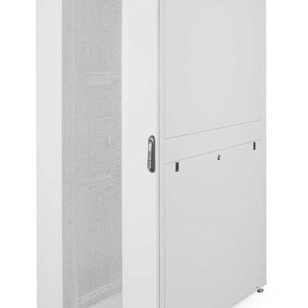 42U serverkast met geperforeerde deuren 800x1200x2050mm (BxDxH) lichtgrijs