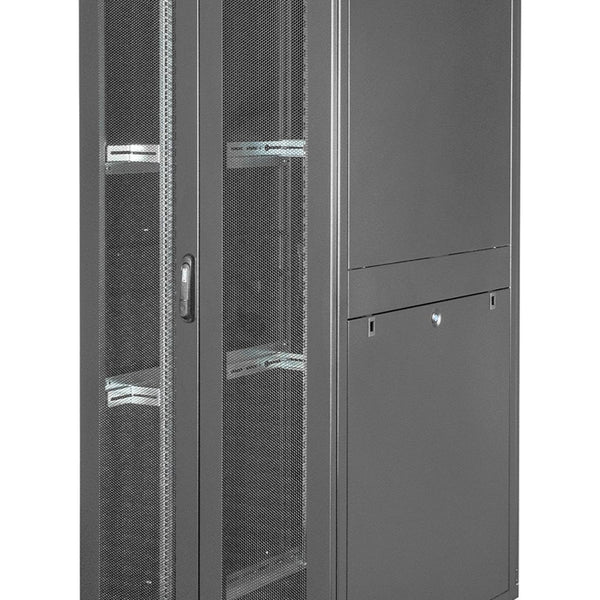 42U serverkast met geperforeerde deuren 800x1000x2050mm (BxDxH) zwart