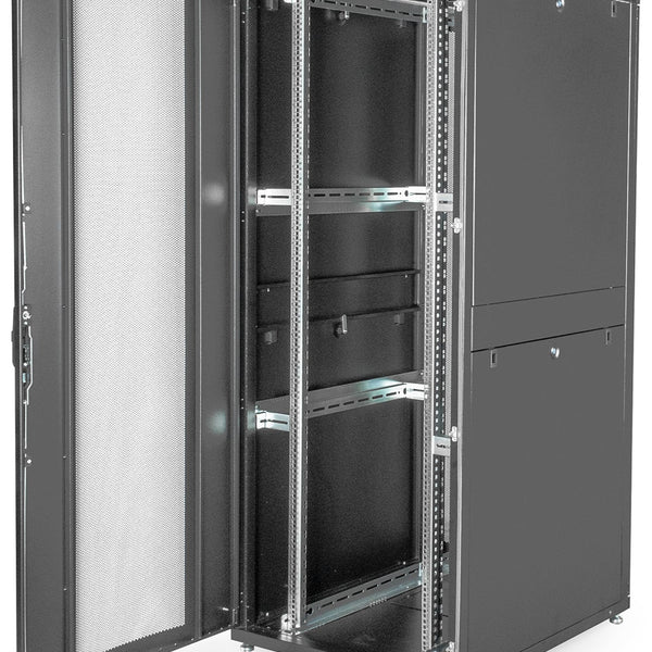 42U serverkast met geperforeerde deuren 800x1000x2050mm (BxDxH) zwart